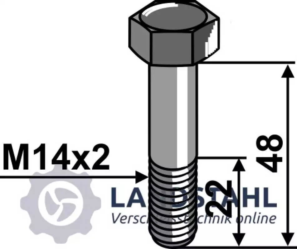 Schraube - M14x2